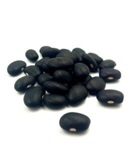 a pile of black beans