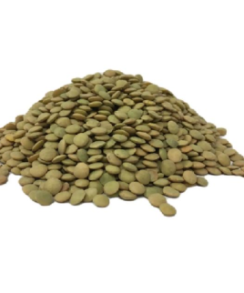 a pile of green lentils