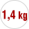 1,4 kg